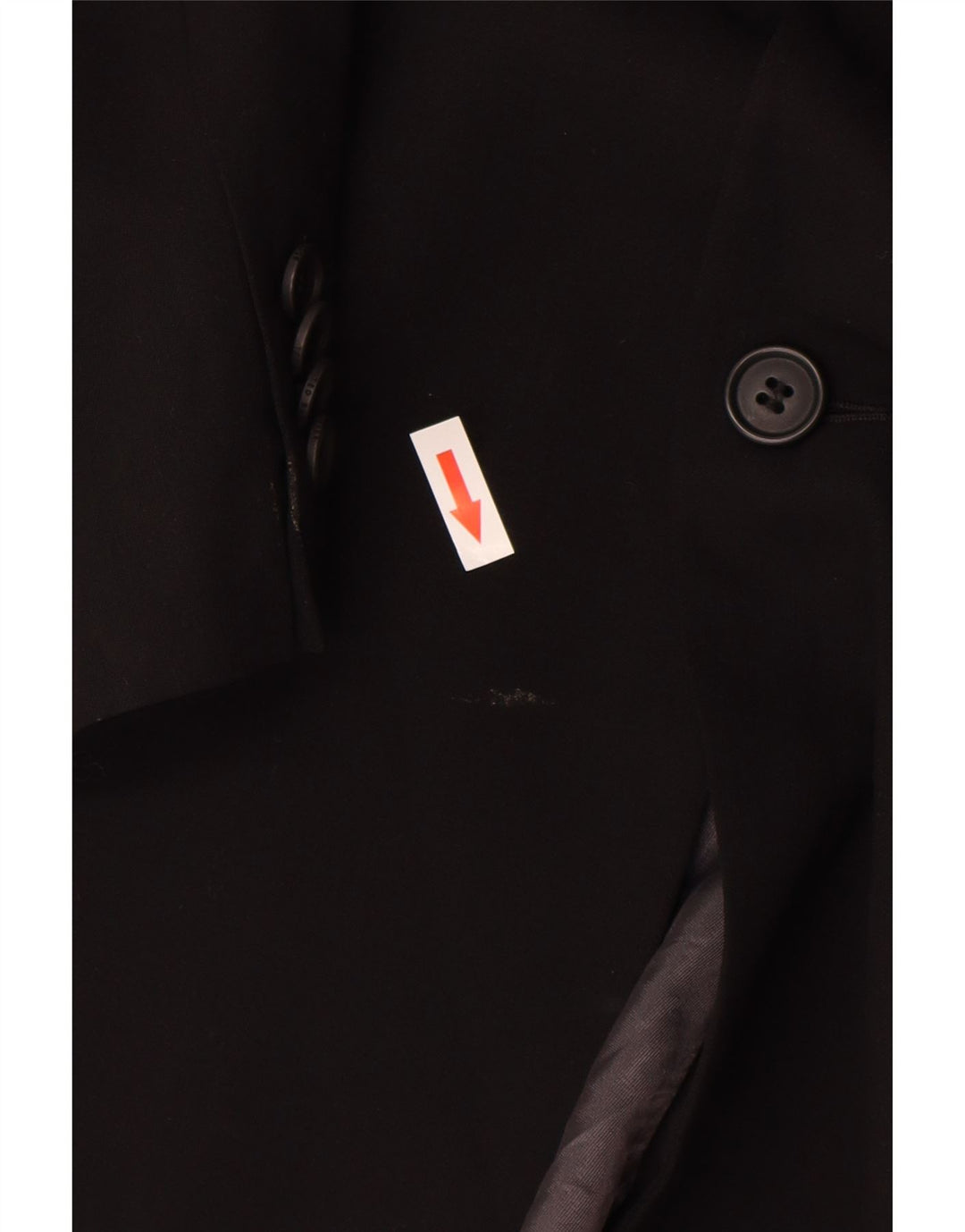 Jaqueta blazer masculina de 3 botões Ted Baker US 42 XL preta de lã nova