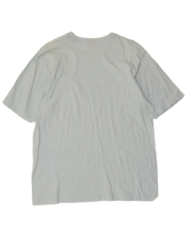 Camiseta masculina estampada Champion grande azul