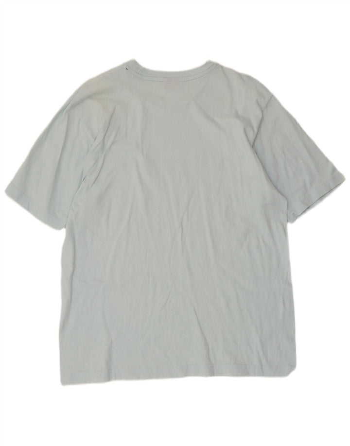 Camiseta masculina estampada Champion grande azul