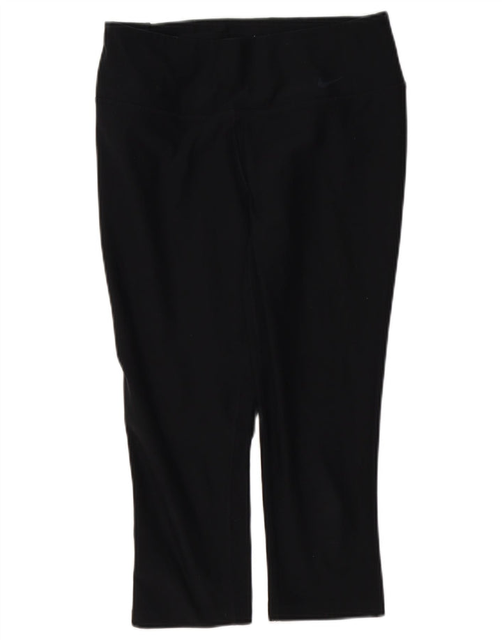 Leggings Nike Dri Fit Capri Femininas UK 12 Médias Pretas