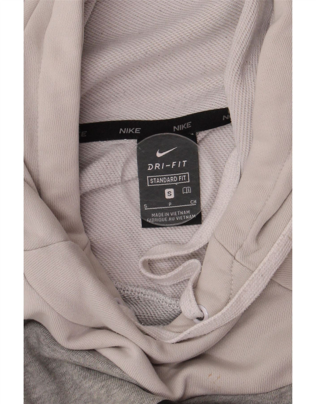 Jumper com capuz gráfico Nike masculino Dri Fit pequeno bloco colorido multicolorido