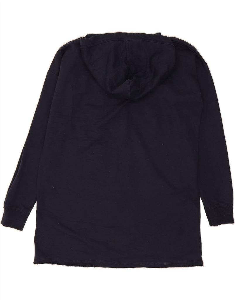 AVIREX Womens Longline Hoodie Jumper UK 20 2XL Navy Blue Cotton Vintage Avirex and Second-Hand Avirex from Messina Hembry 