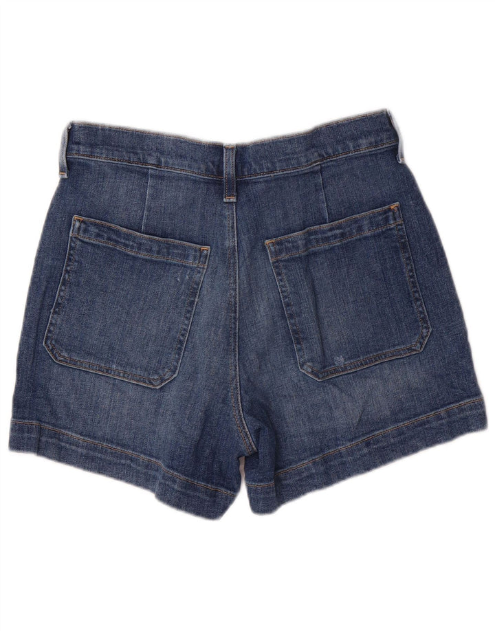 Shorts jeans feminino J. Crew W28 algodão azul marinho médio
