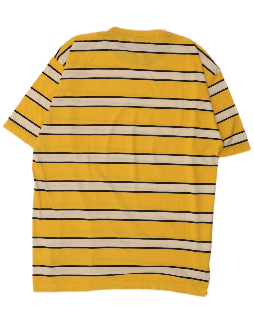 Camiseta masculina Massimo Dutti Top XL listrado amarelo
