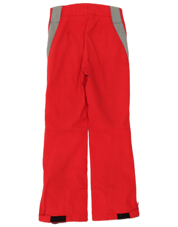 Colmar Calça feminina reta casual IT 42 grande W30 L31 vermelho colorblock