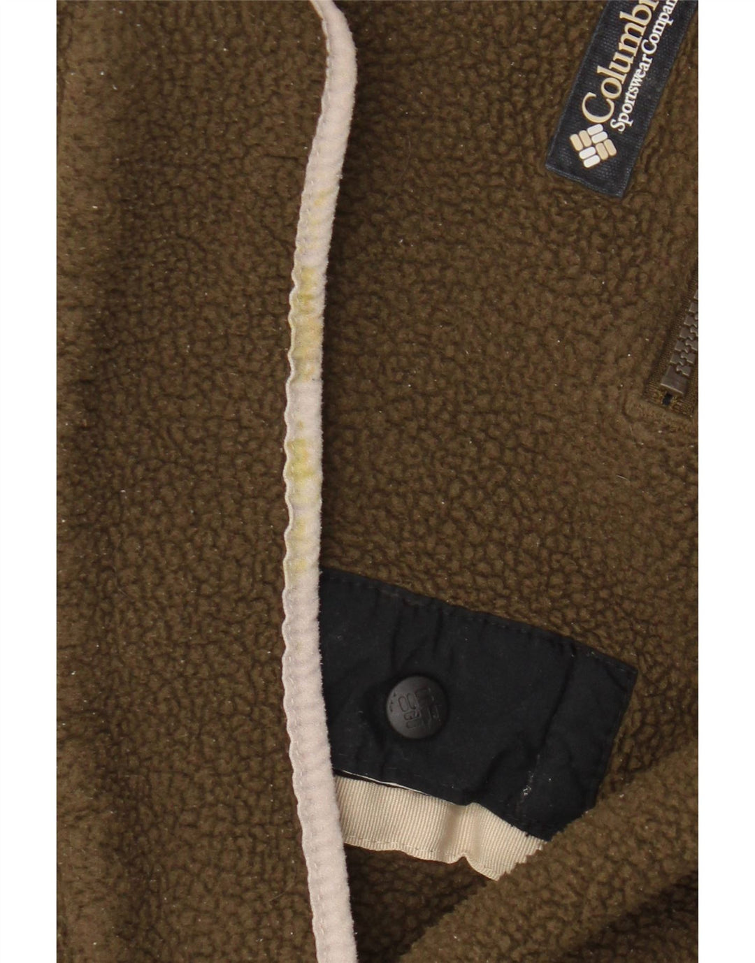 Suéter de lã masculino Columbia com gola redonda 2XL poliéster cáqui