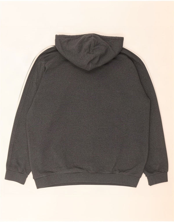 Adidas Mens Hoodie Jumper XL Cinza Algodão