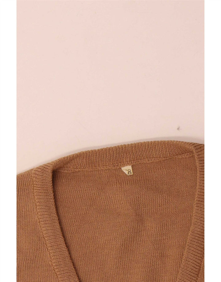 Colete masculino vintage regata IT 48 lã bege médio