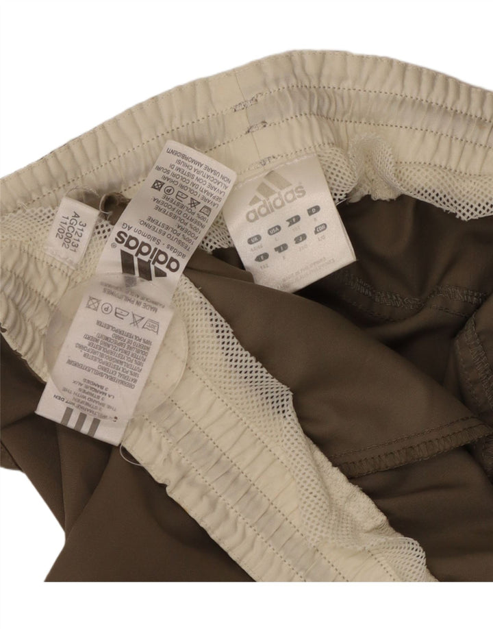 Calça de treino masculina ADIDAS UK 44/46 grande poliéster bege