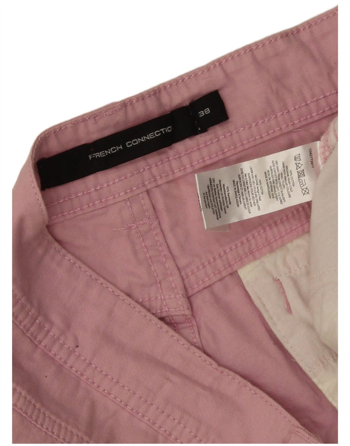 French Connection Mens Chino Shorts W38 XL Algodão Rosa