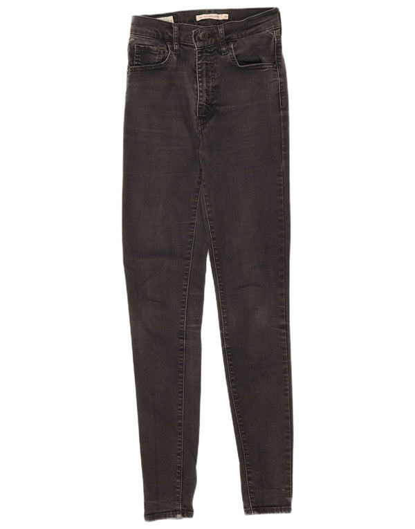 Calça jeans feminina Mile High Super Skinny Levi's W26 L30 preta