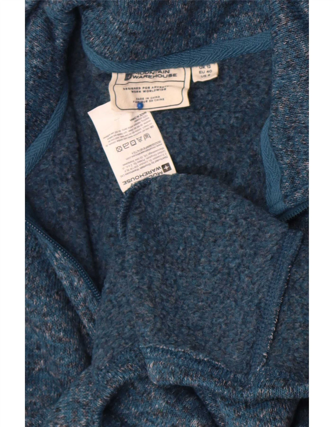 Mountain Warehouse moletom feminino jumper UK 12 médio azul manchado