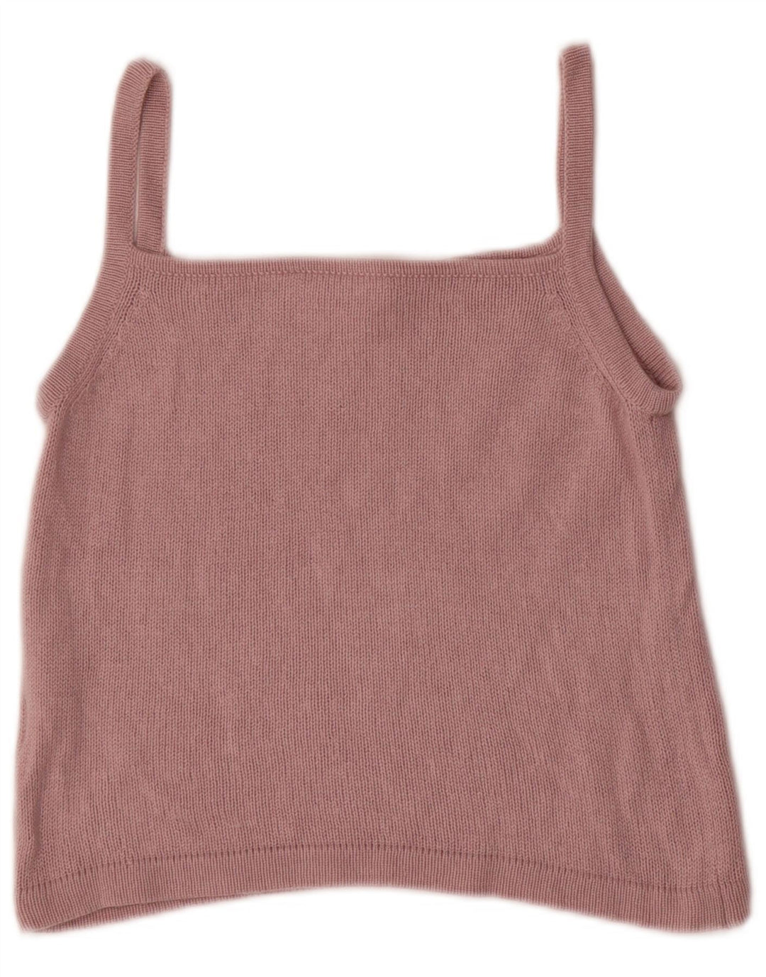 Top feminino Marella Crop Cami UK 12 seda rosa médio