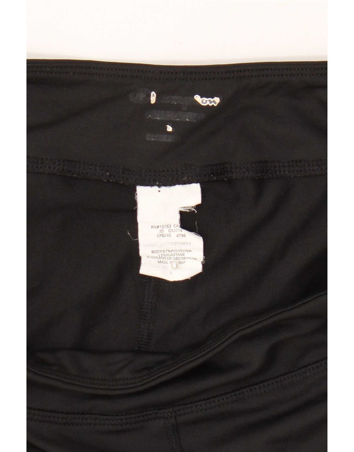Leggings Capri Femininas Champion Grande Poliéster Colourblock Preto