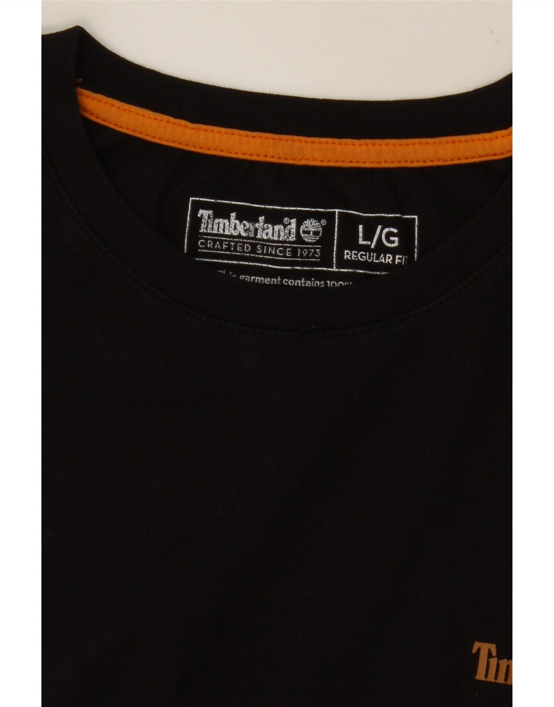 Camiseta masculina TIMBERLAND Regular Fit grande preta