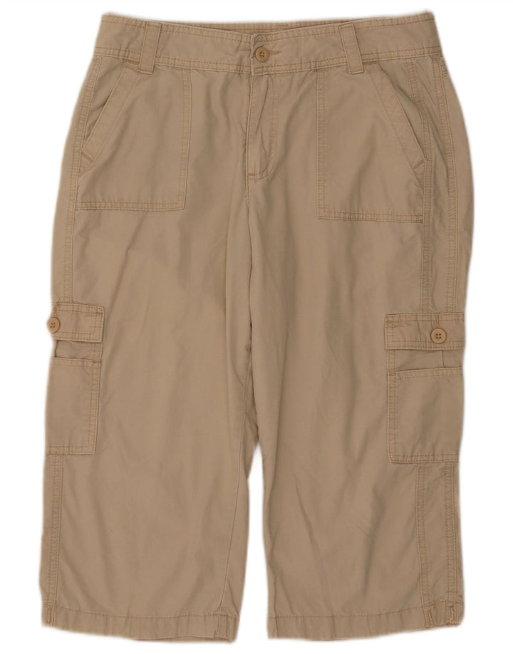 Calça feminina LEE Riders Cargo Capri W31 L18 bege