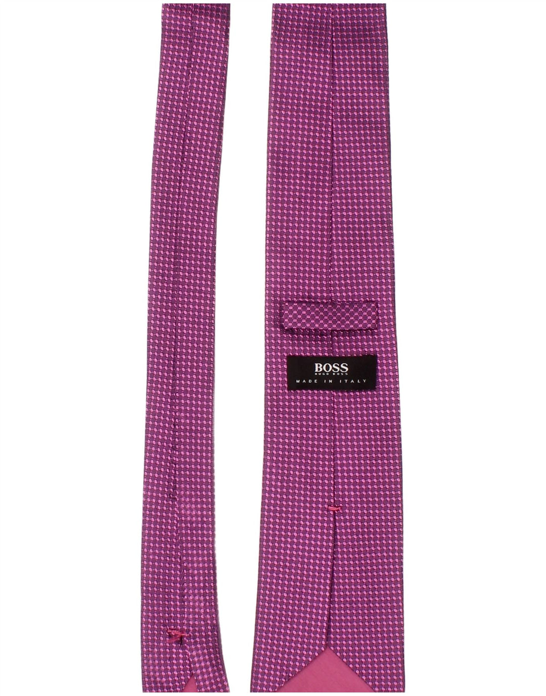 Gravata masculina Hugo Boss tamanho único roxo manchado clássico