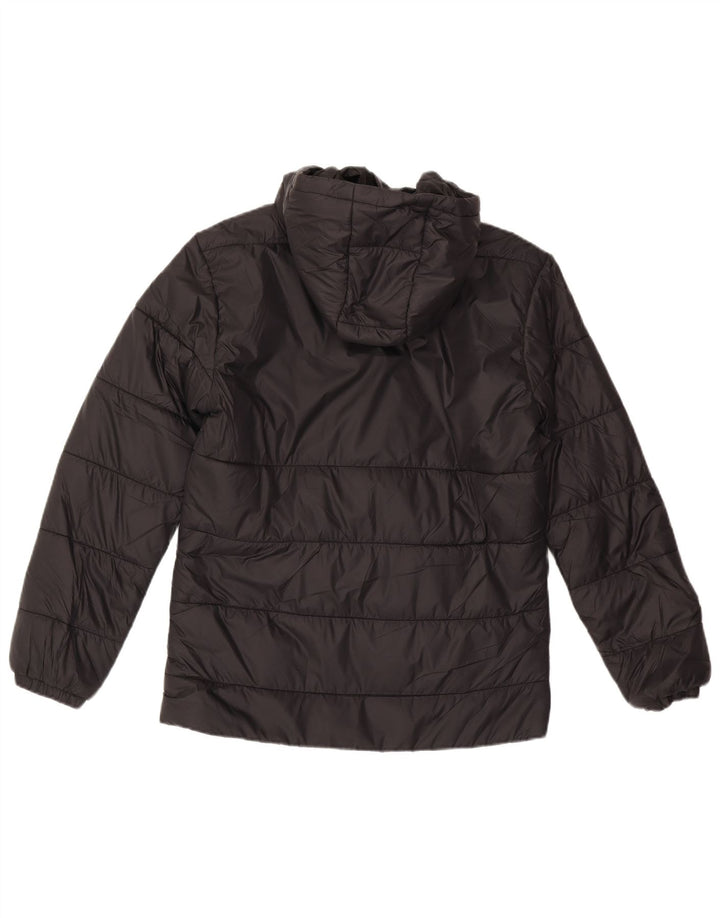 Jaqueta acolchoada com capuz masculina Puma UK 36 pequena preta nylon
