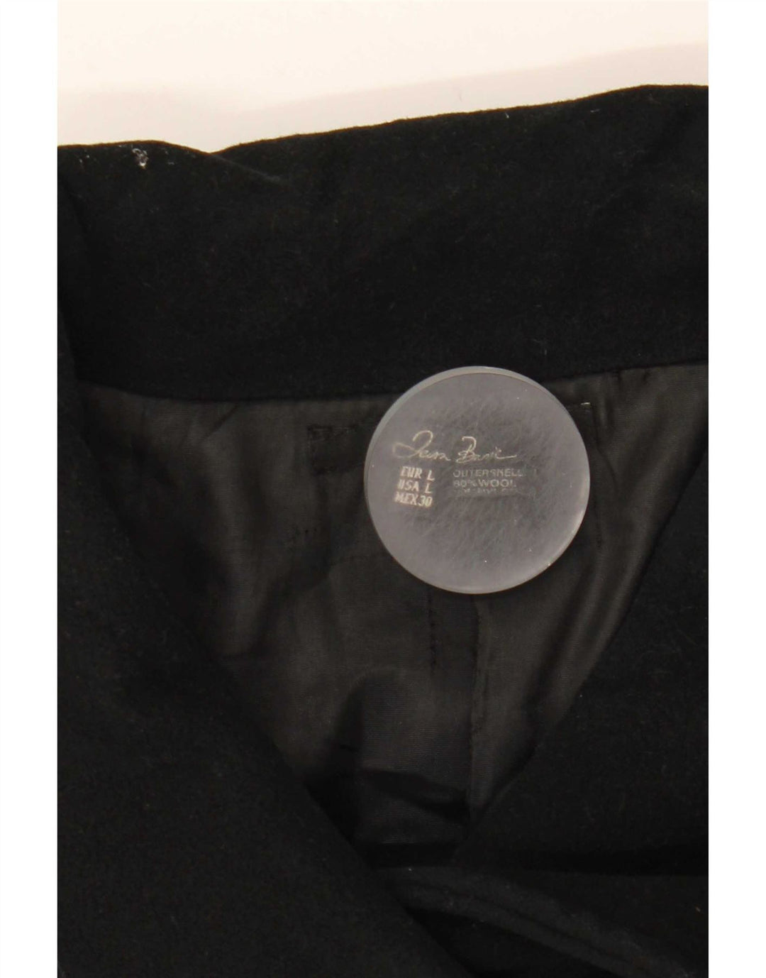 Jaqueta blazer feminina Zara com 3 botões Reino Unido 14 grande lã preta