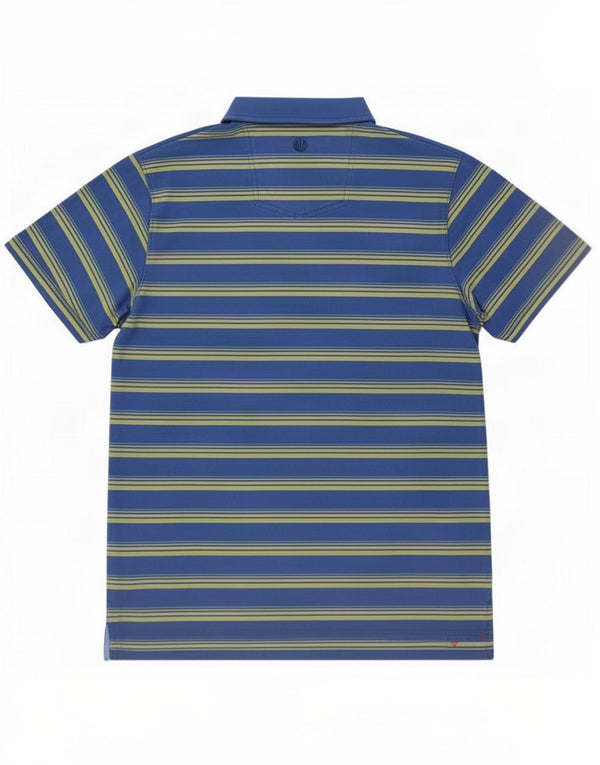 Camisa polo masculina Fat Face 2XL algodão listrado azul
