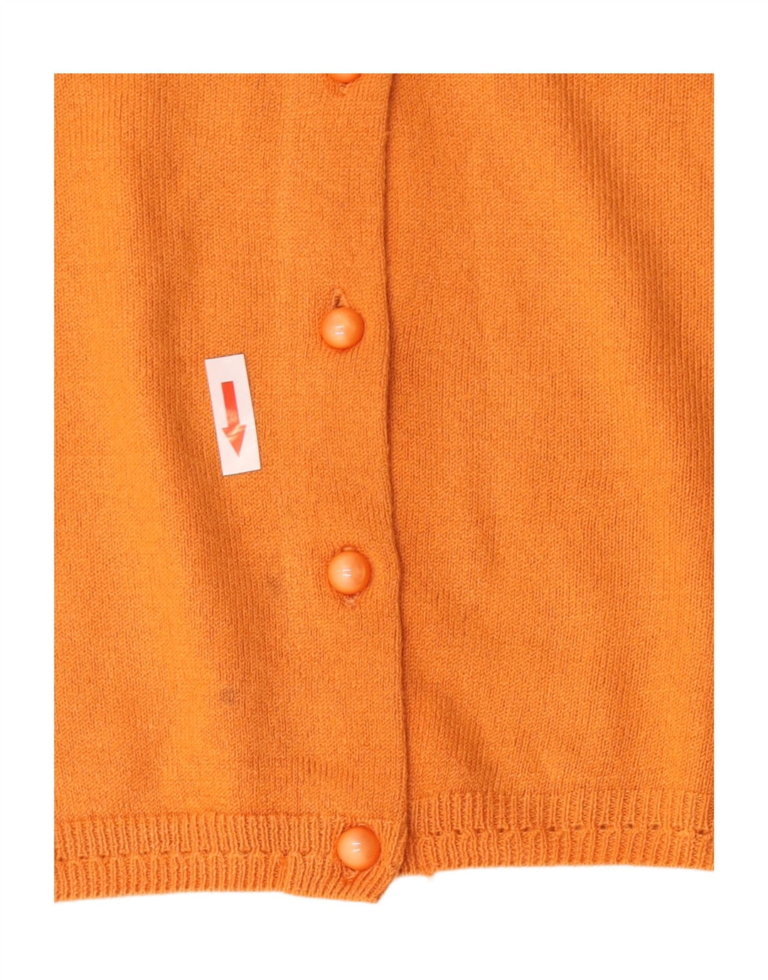 Suéter cardigã feminino grande Marks & Spencer Reino Unido 16 grande laranja