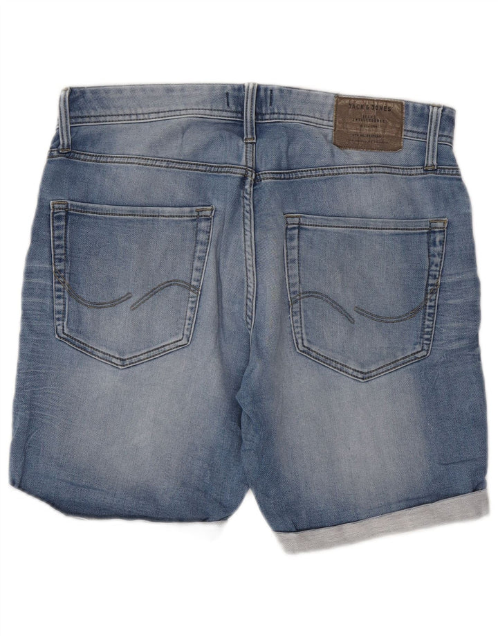 Shorts jeans masculino Jack & Jones Regular Fit médio W32 algodão azul