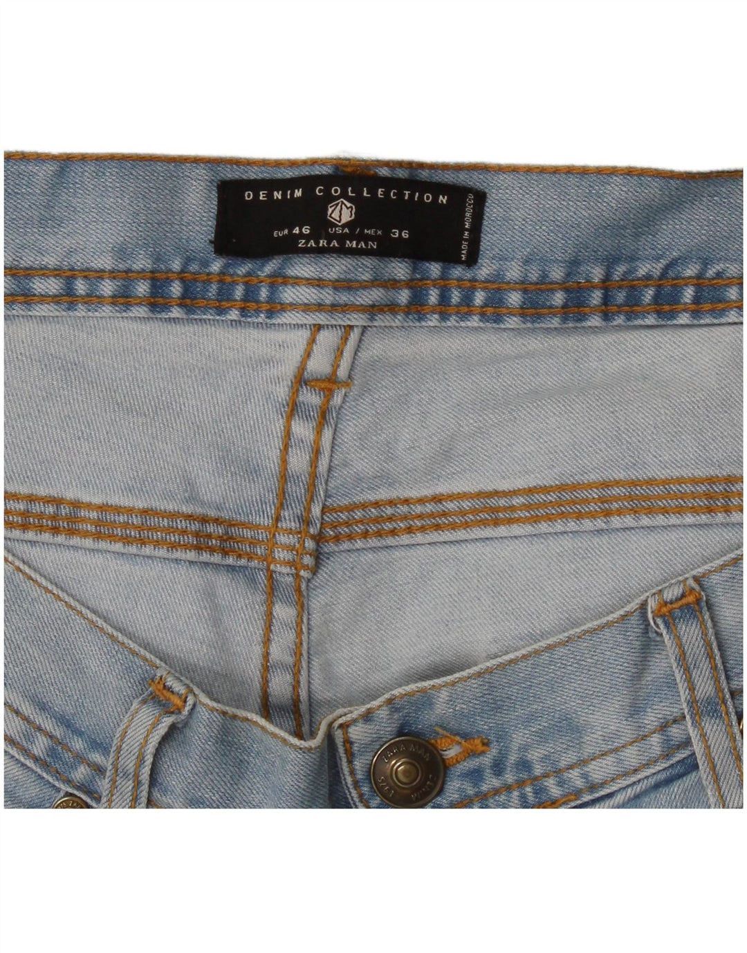 Zara Mens Slim Jeans EU 46 XL W36 L32 Azul