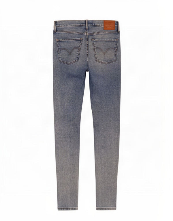 Calça jeans skinny feminina Levi's Mile cintura alta W31 L33 azul algodão