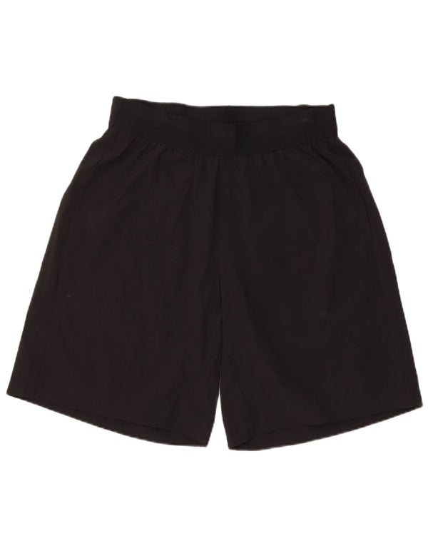 Shorts esportivos femininos Champion UK 12 poliéster preto médio