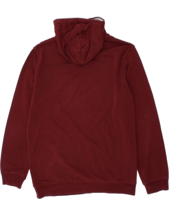 ELLESSE Boys Graphic Hoodie Jumper 13-14 Years Burgundy Cotton Vintage Ellesse and Second-Hand Ellesse from Messina Hembry 