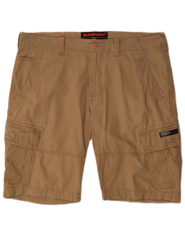 Superdry Mens Cargo Shorts W36 Grande Algodão Bege
