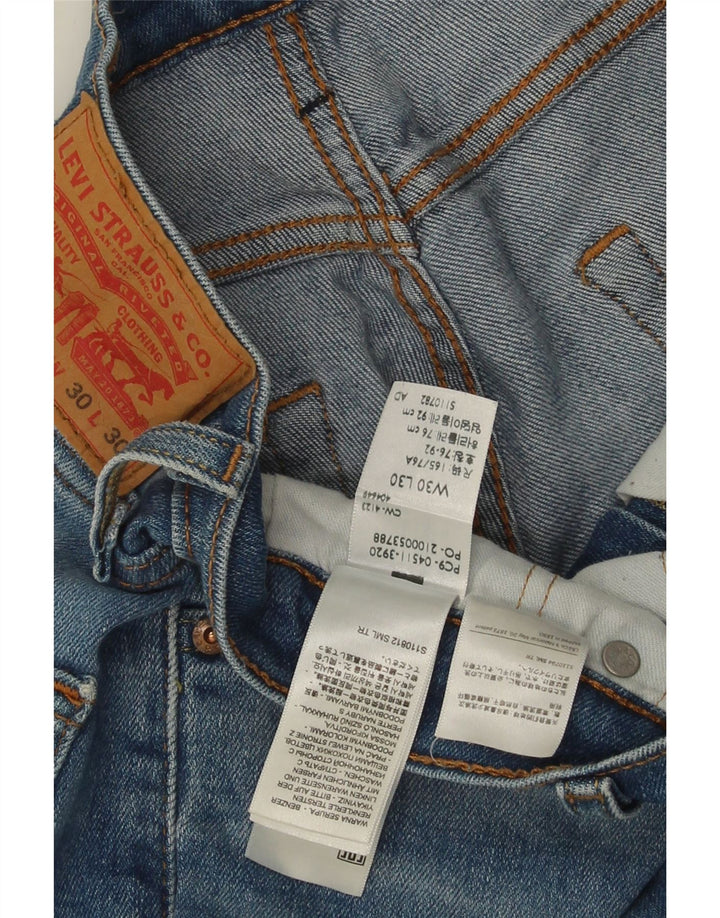 Levi's Masculino 511 Slim Jeans W30 L30 Azul Algodão