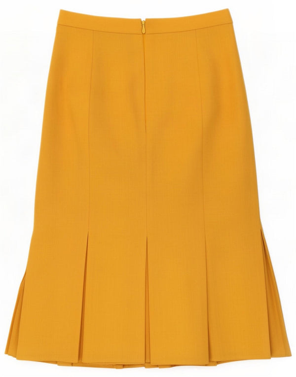 Jacques Vert Womens High Waist Trumpet Skirt UK 16 Large W30 Yellow