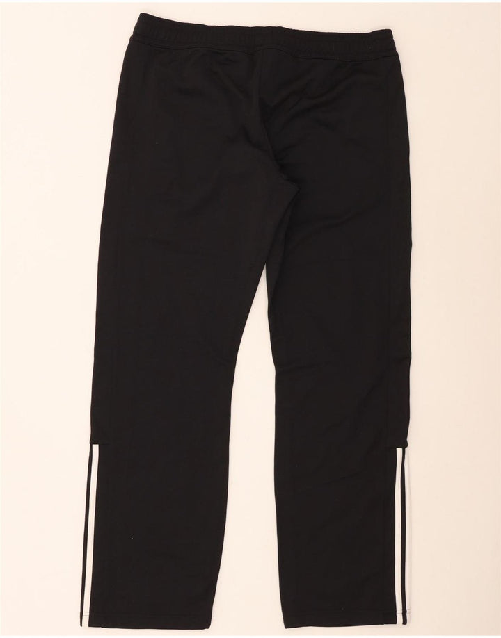 Calça de treino feminina Adidas UK 16/18 grande poliéster preto