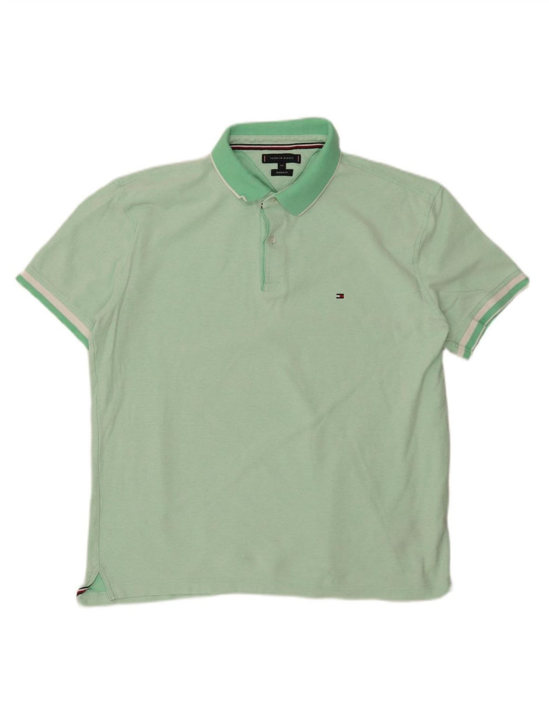 Camisa polo masculina TOMMY HILFIGER regular fit 2XL algodão verde