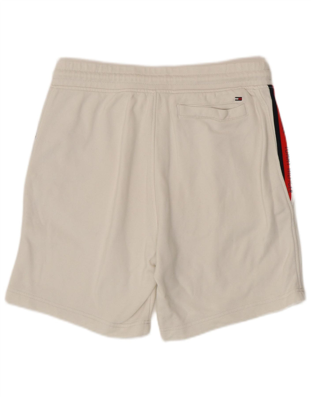 Shorts esportivos masculinos TOMMY HILFIGER algodão branco médio