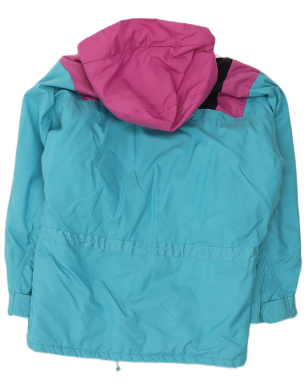Jaqueta masculina Vaude com capuz solto e ajuste para esqui UK 36 Small Blue Colourblock