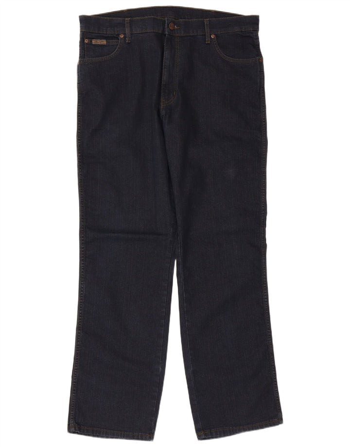 Jeans retos masculinos WRANGLER W38 L32 algodão azul marinho