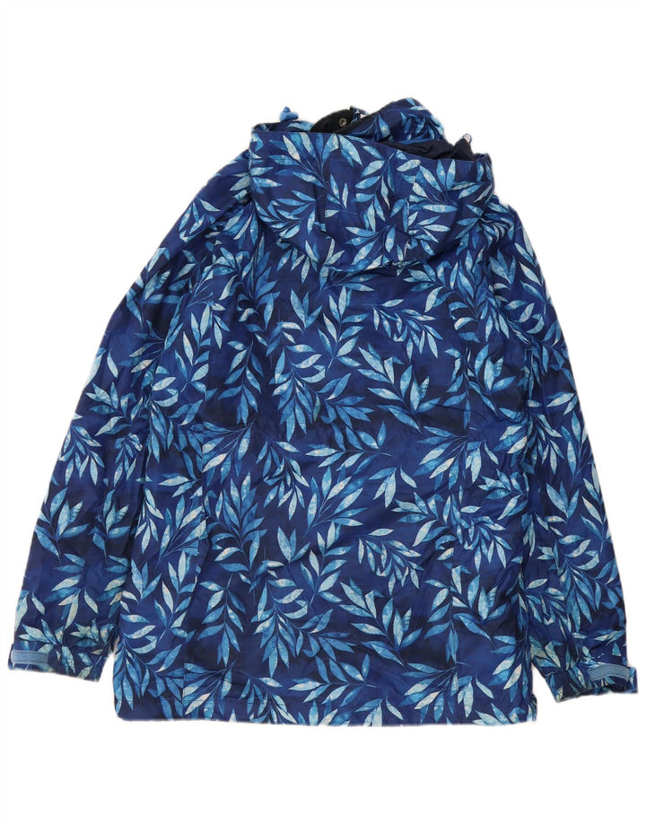 Capa de chuva feminina com capuz Mountain Warehouse UK 12 médio azul marinho floral