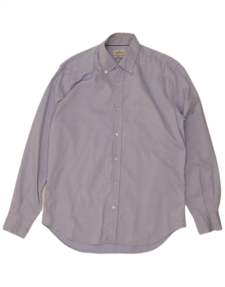 Camisa masculina Brooksfield tamanho 41 grande algodão azul