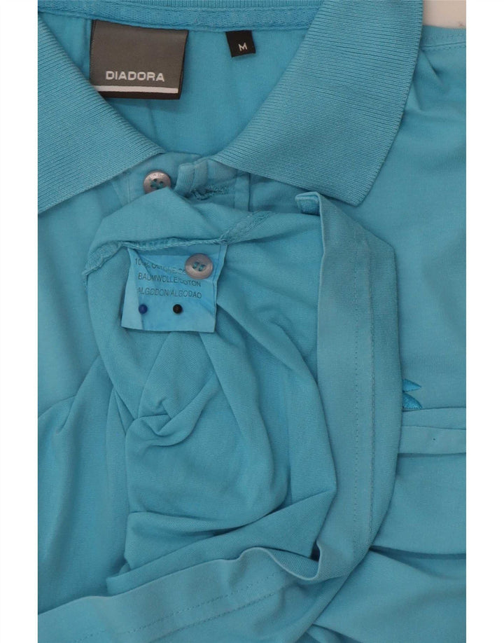Camisa polo masculina Diadora algodão azul médio