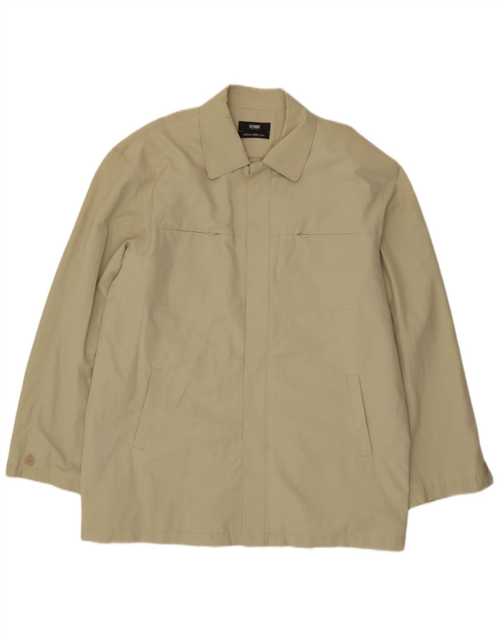 Sobretudo masculino vintage UK 48 4XL verde
