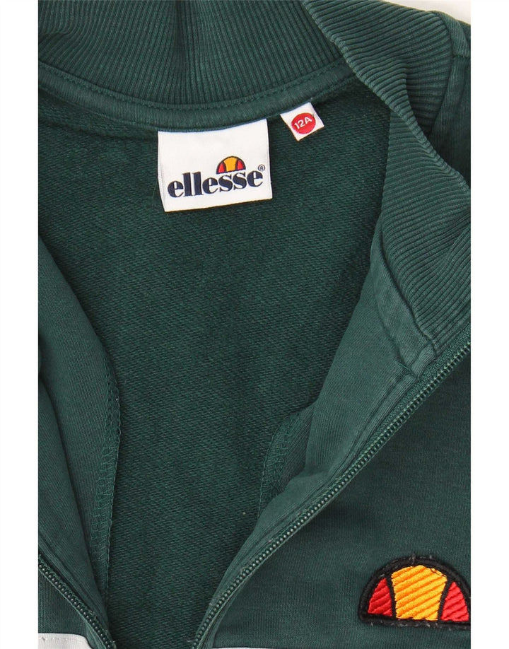 Jaqueta de treino Ellesse Boys 11-12 anos verde colorblock