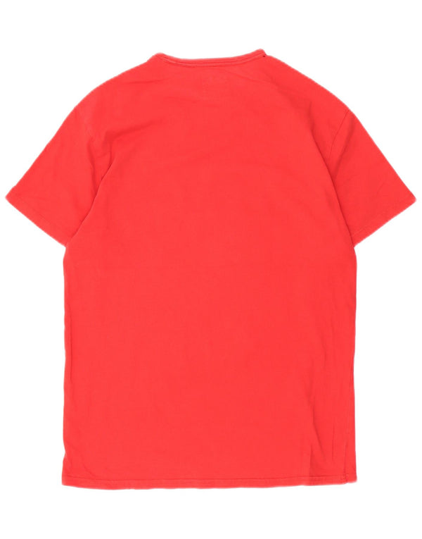 Camiseta masculina Levi's 501 Standard Fit gráfica top pequeno algodão vermelho