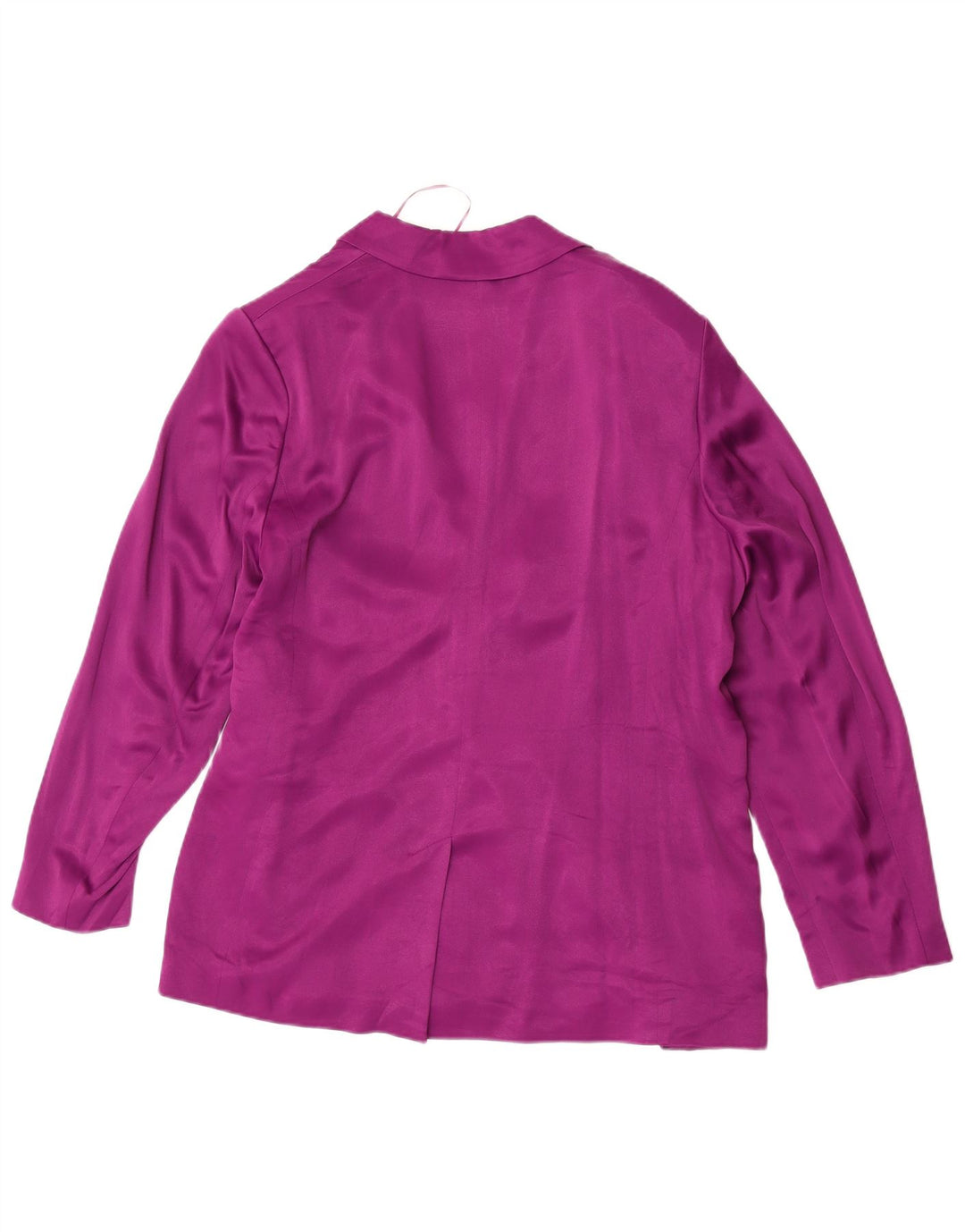 Jaqueta blazer feminina Marks & Spencer com 1 botão Reino Unido 16 grande viscose roxa