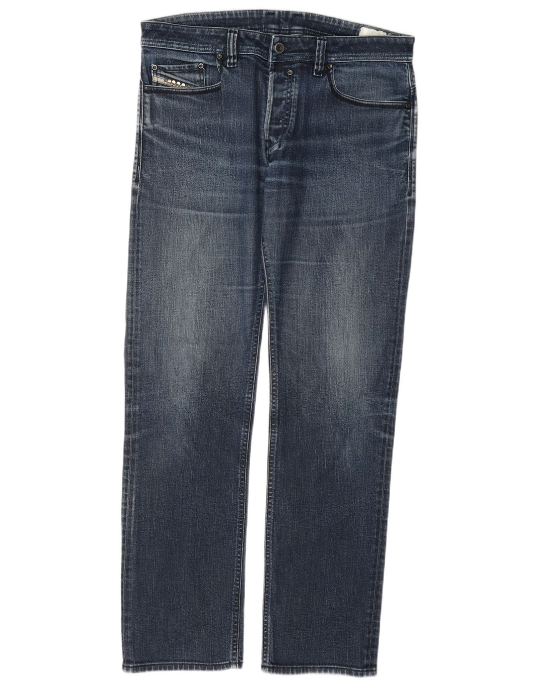 Jeans retos masculinos Diesel W34 L33 algodão azul