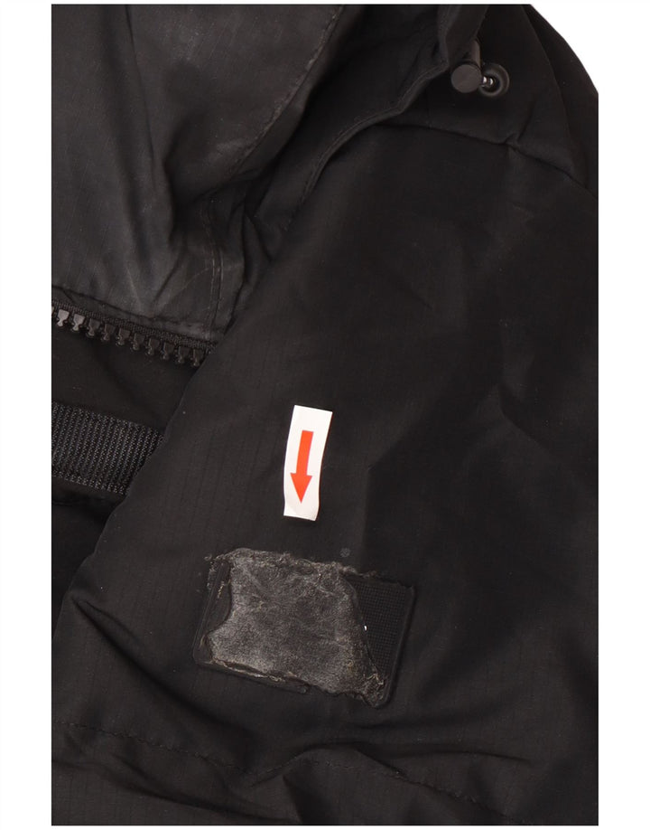 Zara Jaqueta masculina acolchoada com capuz UK 44 2XL poliéster preto