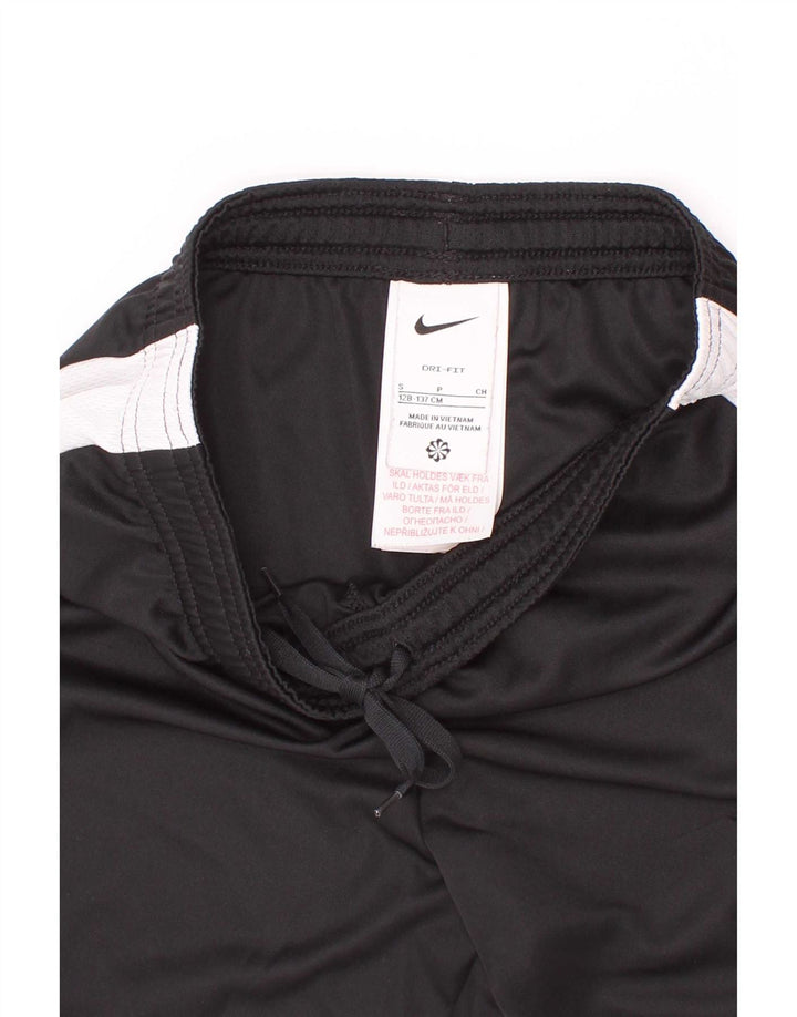 Shorts esportivos Nike Boys Dri Fit 8-9 anos pequenos pretos em bloco colorido de poliéster