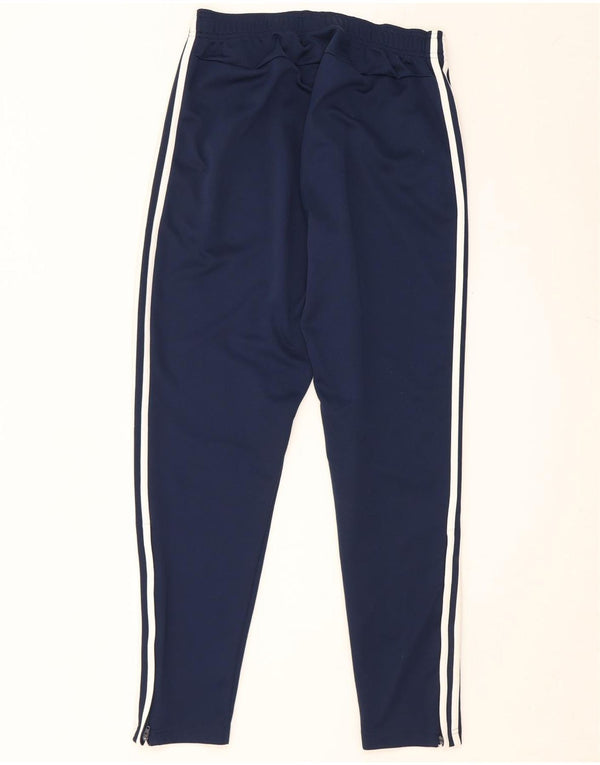 Calças de treino masculinas Adidas UK 42/44 grandes azul marinho