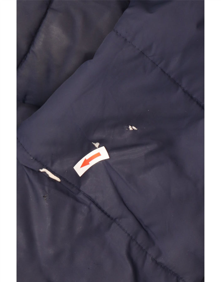 Jaqueta masculina Superdry Graphic acolchoada UK 40 grande nylon azul marinho